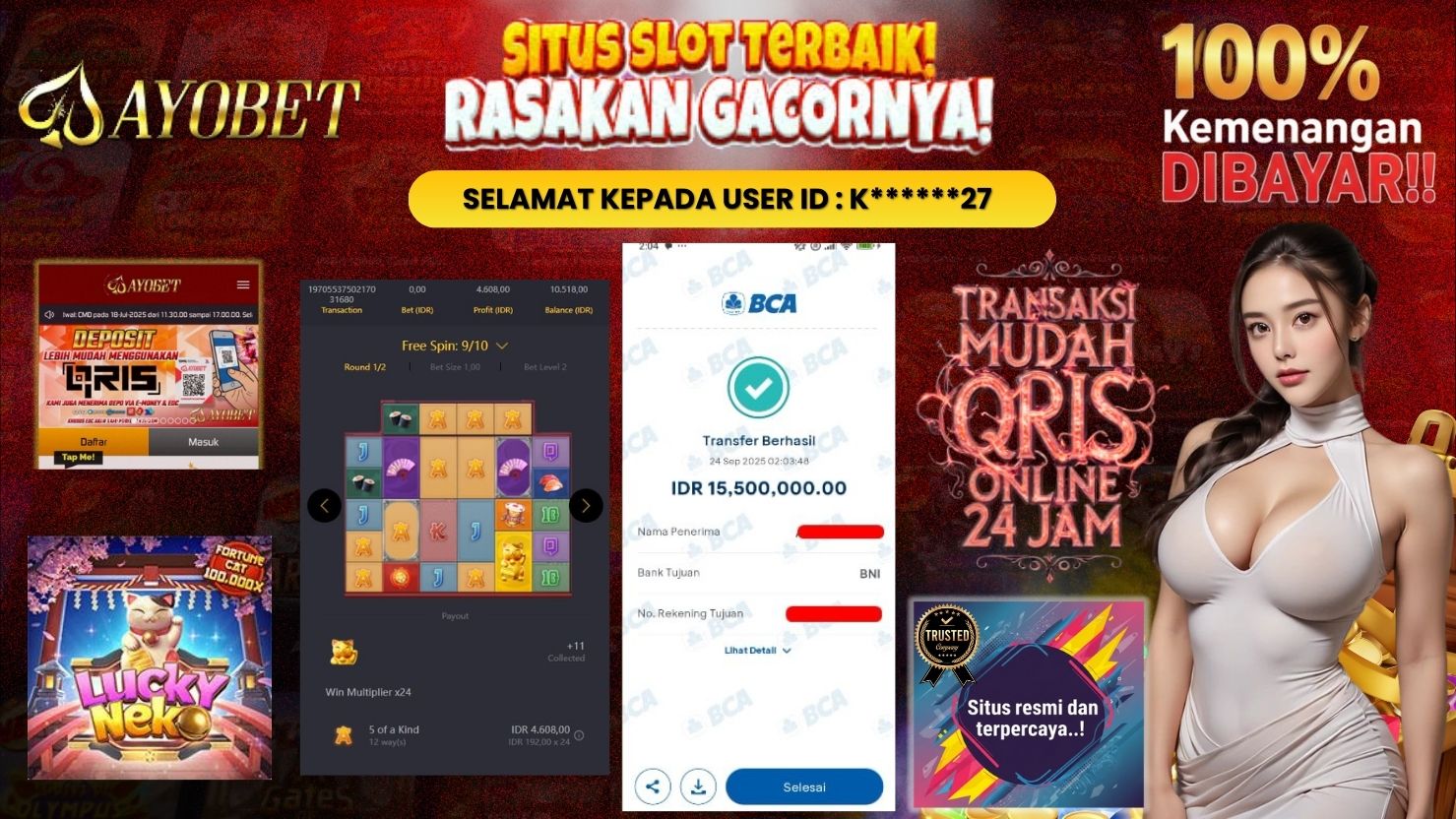 AYOBET JACKPOT SLOT LUCKY NEKO